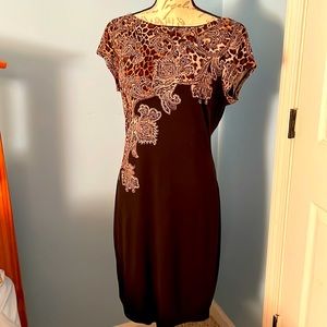 Over the knee dress for office or formal attire.